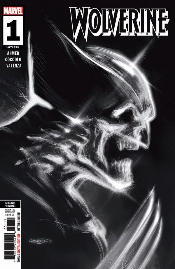 Wolverine #1 2nd Printing Patrick Gleason Black & White Variant