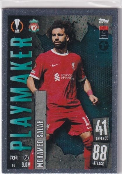 Topps Match Attax CL 23/24 #95 Mohamed Salah Playmaker