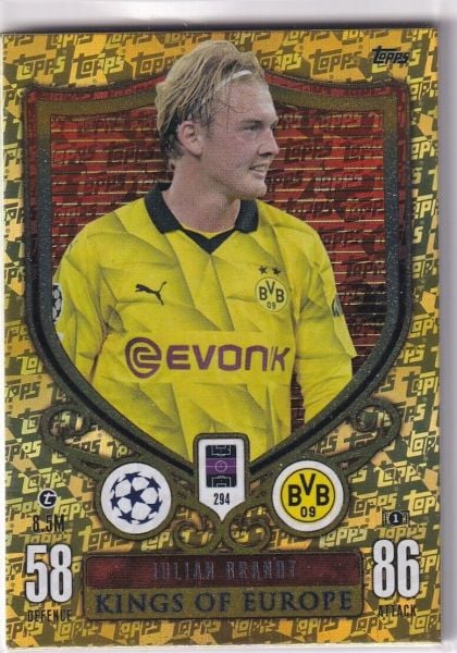 Topps Match Attax CL Extra 23/24 Kings of Europe 294 Juian Brandt Borussia Dortmund