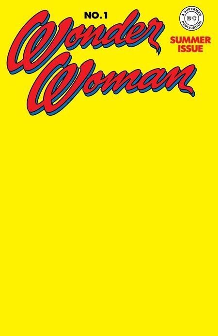 Wonder Woman #1 Facsimile Edition (2023) - Cover C Blank Card Stock Variant