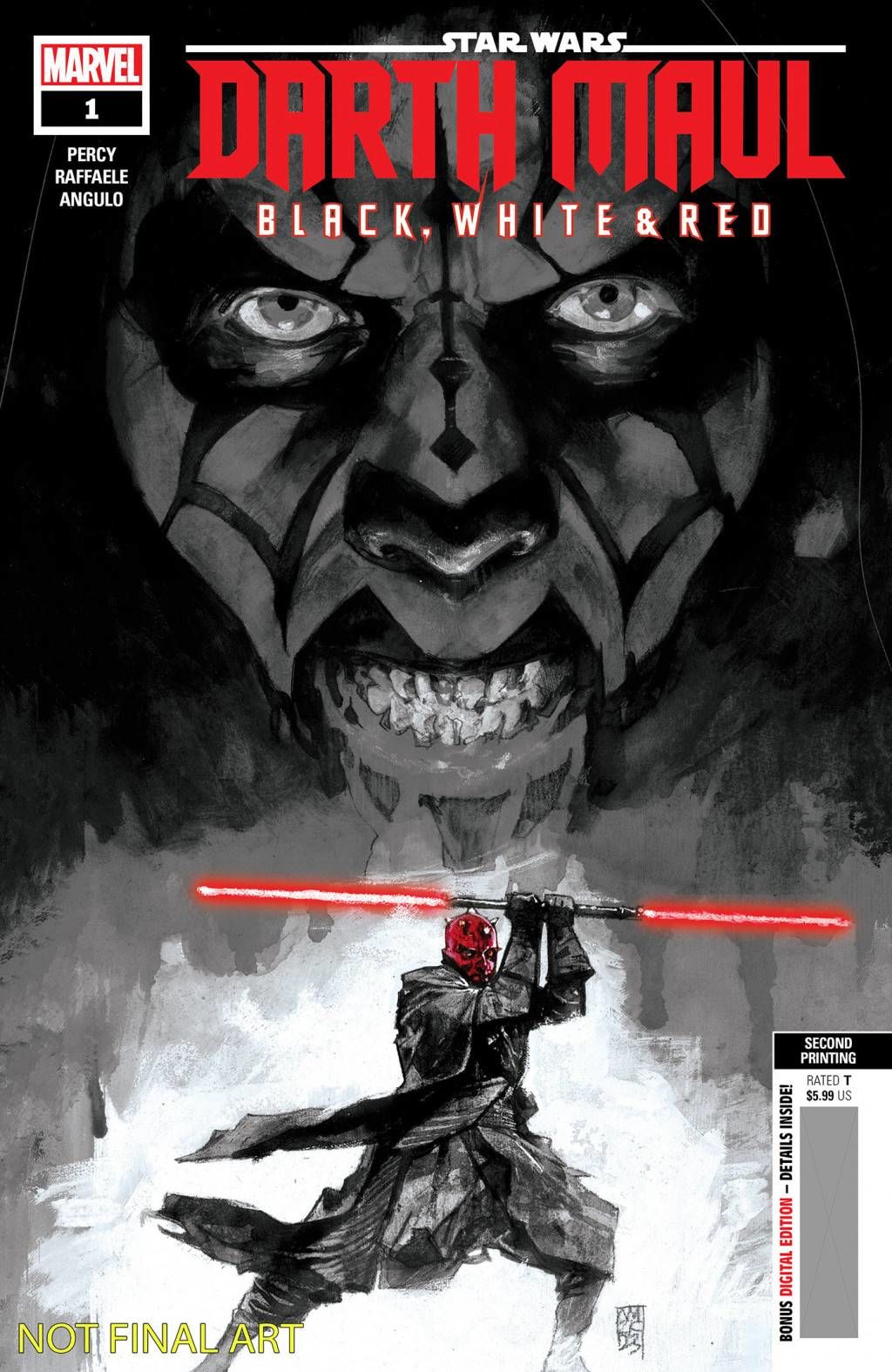 Star Wars: Darth Maul - Black, White & Red #1 2ND PRINT