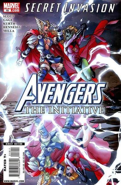 AVENGERS THE INITIATIVE #18 (2008) MARK BROOKS COVER