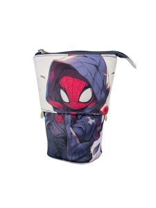 Kalem kutusu Teleskopik SpiderMan Temalı Vegan Deri (Kalemlik ve Makyaj Çantası)