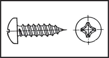 Yıldız Silindir Baş Sac 4,2X9,5 Mm Aısı 316 Dın 7981