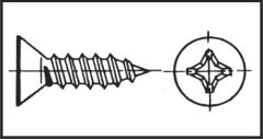 Yıldız Havşa Baş Sac Vida 4,8X16 Mm Aısı 316 Dın 7982