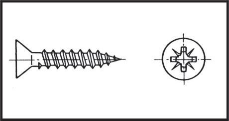 Yıldız Havşa Baş Sunta Vida 3,5X20 Mm Aısı 316