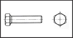 Altı Köşe Civata  4X20 Mm Aısı 316 Dın 933