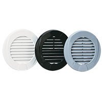 Ventilation Shaft Grilles Cover, Ø76mm, Grey