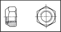 Fiberli Somun O 8 Mm Aısı 316 Dın 985