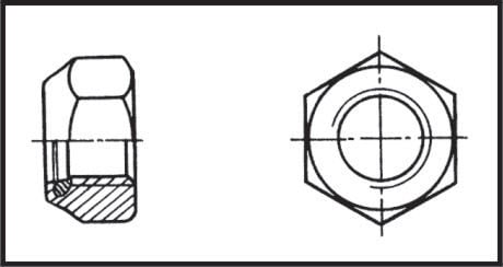 Fiberli Somun O 10 Mm Aısı 316 Dın 985