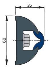 Vetus küpeşte fitili (dış) Haro6035