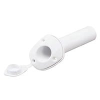 Rod Holder, w/ Cap, Plastic,  Ø40mm, H.230mm, White