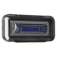 Univ.Case Cover f/ Radio/CD , Curved, Smoked Transparent