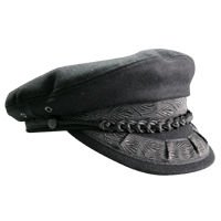 Hydraiiko Cap, handmade, black, medium (size 57)