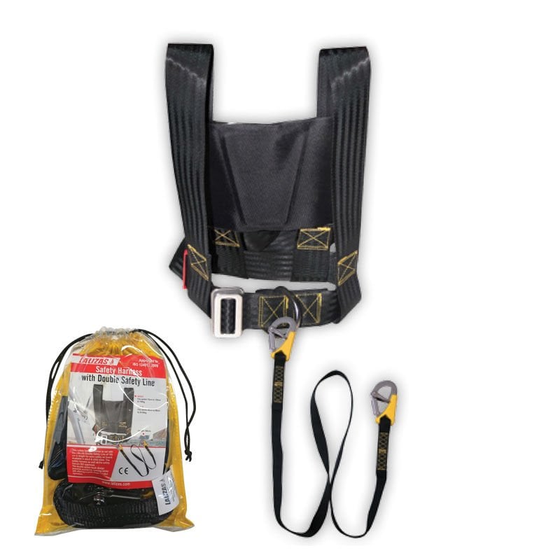 Safety Harness & Saf. Line,Double,L185cm,ISO,Child,Set