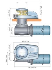 Quick DUKE. Tamburlu model. 
 3000W 24V 12/13 mm 3000kg