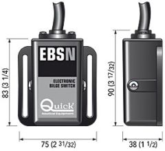 Quick elektronik sintine flatörü. 12/24V 20 A