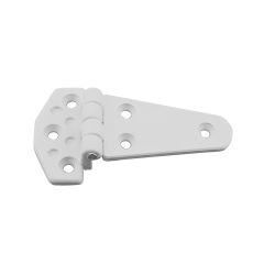 Hinge Polyamide, Offset, 104x60x4.5mm, White