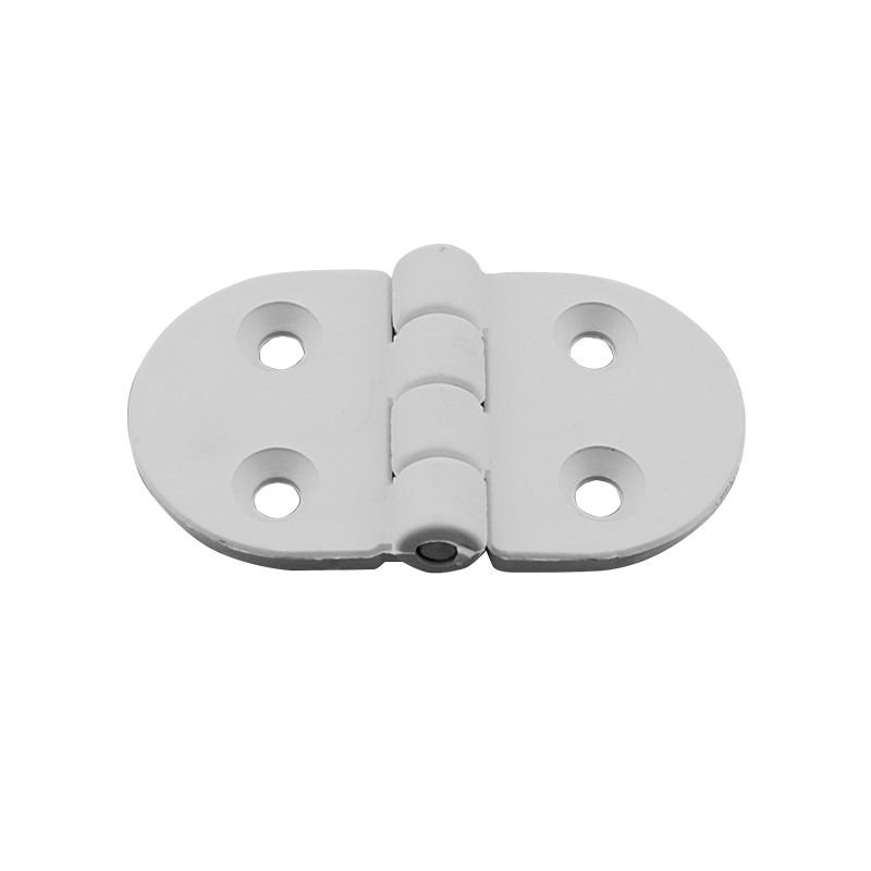 Hinge Polyamide, Round, 70x40x4.5mm, White