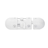 Anti-Rattle Barrel Bolt, Plastic, White