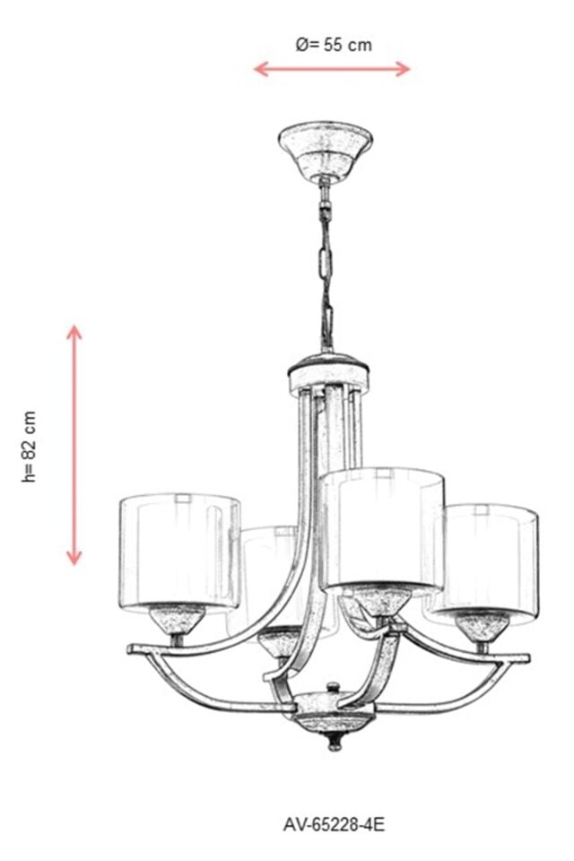 Boat Modern Avize E27 48W 55cm Metal Eskitme Dorbien-AV-65228-4E