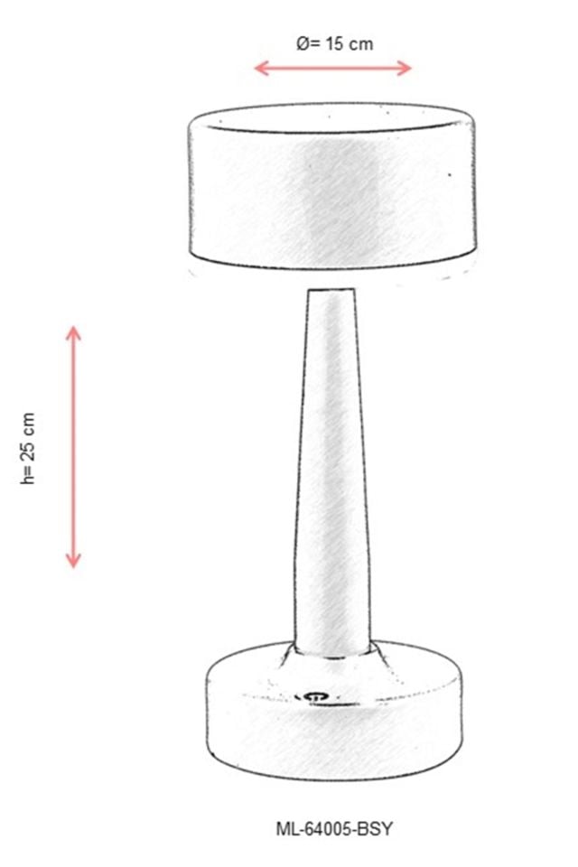 Acceptance Çalışma Masası Lambası LED 3W 11cm Metal Siyah Avonni-ML-64005-BSY