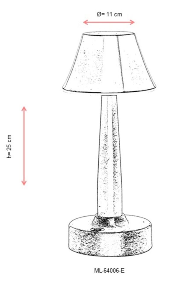 Tracy Çalışma Masası Lambası LED 3W 11cm Metal Eskitme Avonni-ML-64006-E