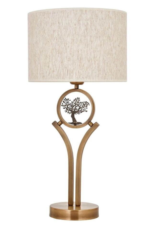 Tree Abajur E27 12W 33cm Metal Eskitme Avonni-ML-9135-1E