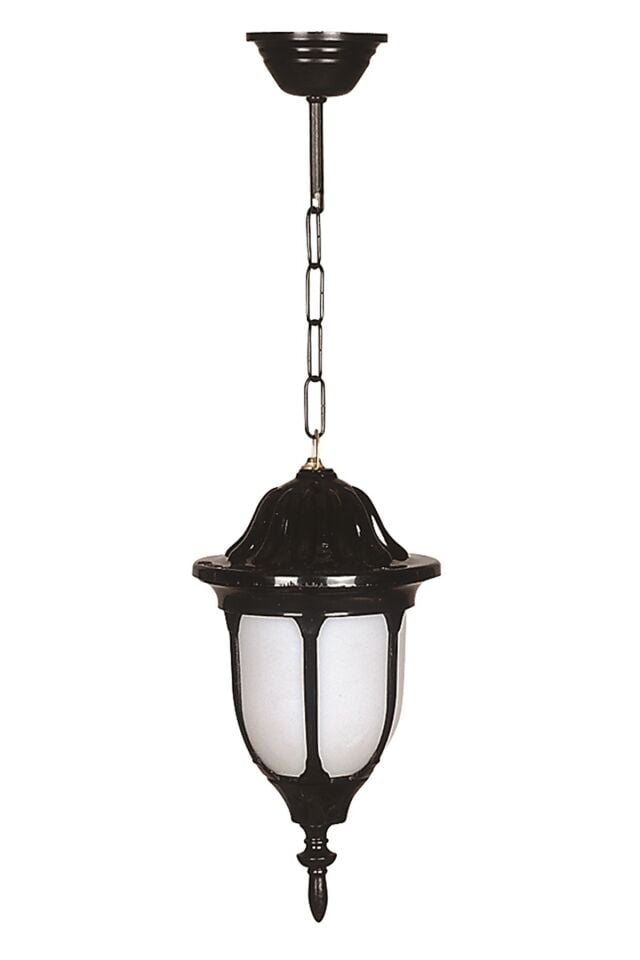 Bahçe Fenerleri E27 12W 16cm ABS Siyah Dorbien-BFE-68178-BSY