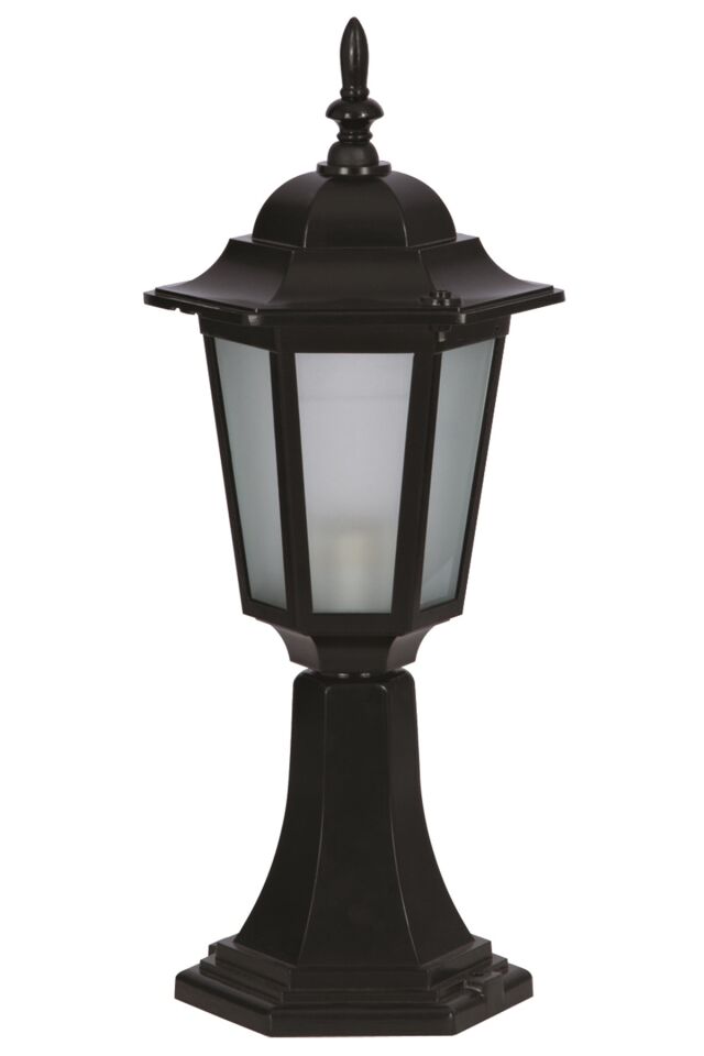 Bahçe Set Üstü Aydınlatma E27 12W 20cm Alüminyum Siyah Dorbien-BSU-68061-BSY-KOP