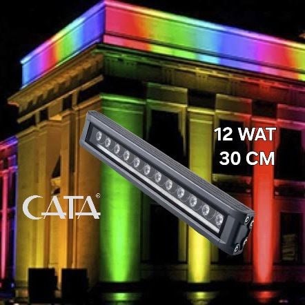Cata 12 Watt Gold Wallwasher 30 cm Amber