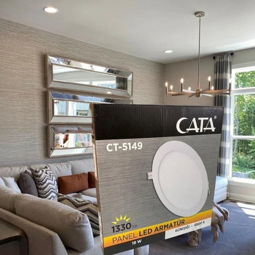 CATA 18W Slim Panel Beyaz Işık