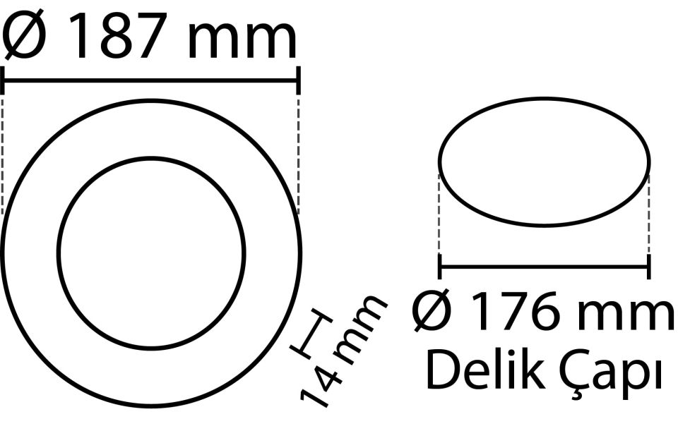 Noas 15W S.A Yuvarlak Gün Işığı