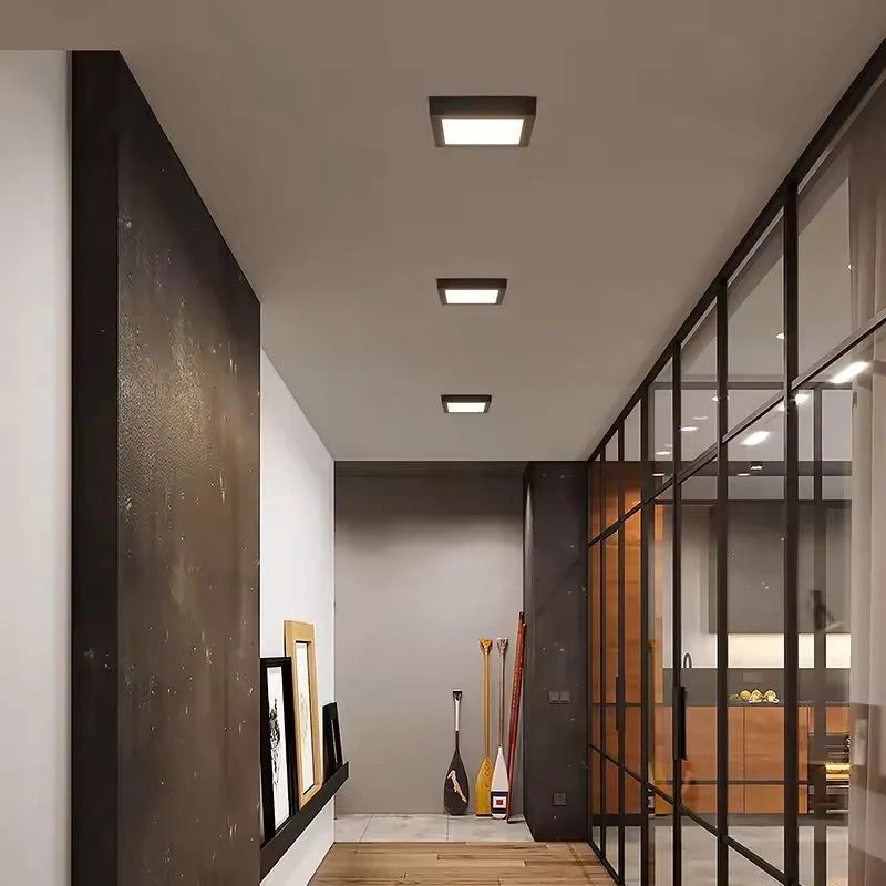 Cata 18W Sıva Üstü Led Panel Siyah Kasa Kare Günışığı