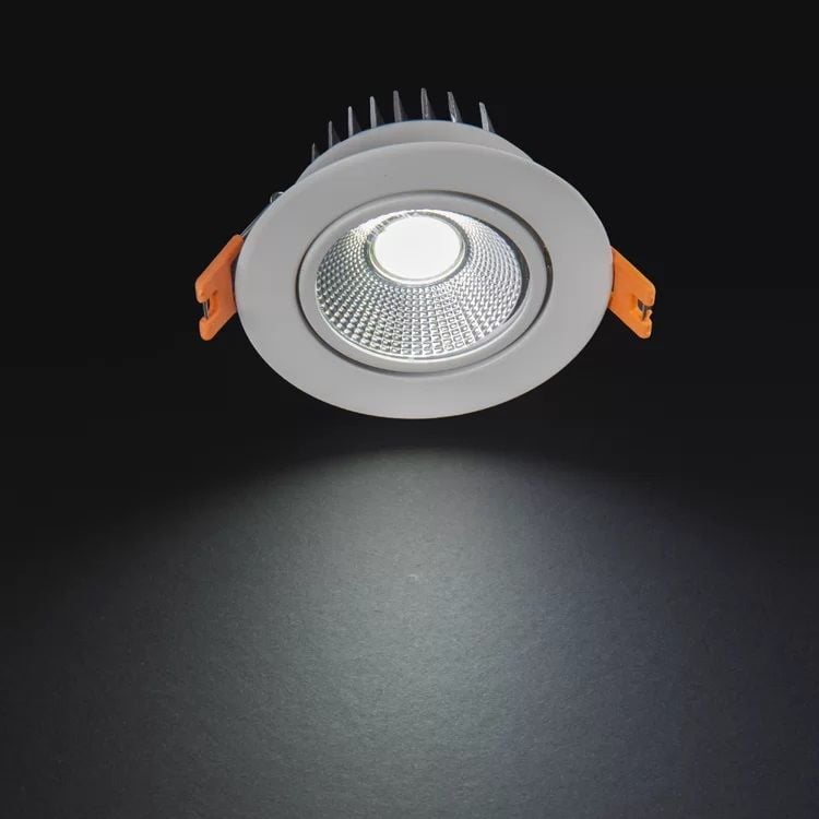 Noas 5W Cob Led Spot Mercan Krom Kasa Beyaz Işık