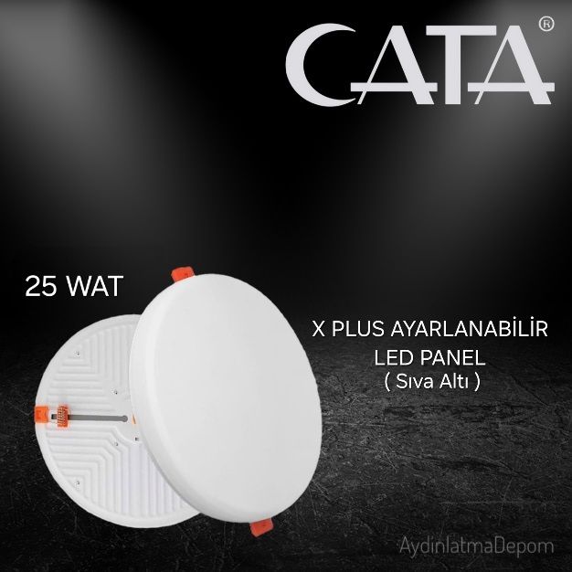 Cata 25W X Plus Sıva Altı Ayarlanabilir Led Panel Beyaz Işık