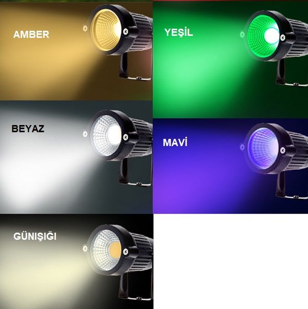 CATA 7W Led Kazıklı Bahçe Armatürü (Beyaz)