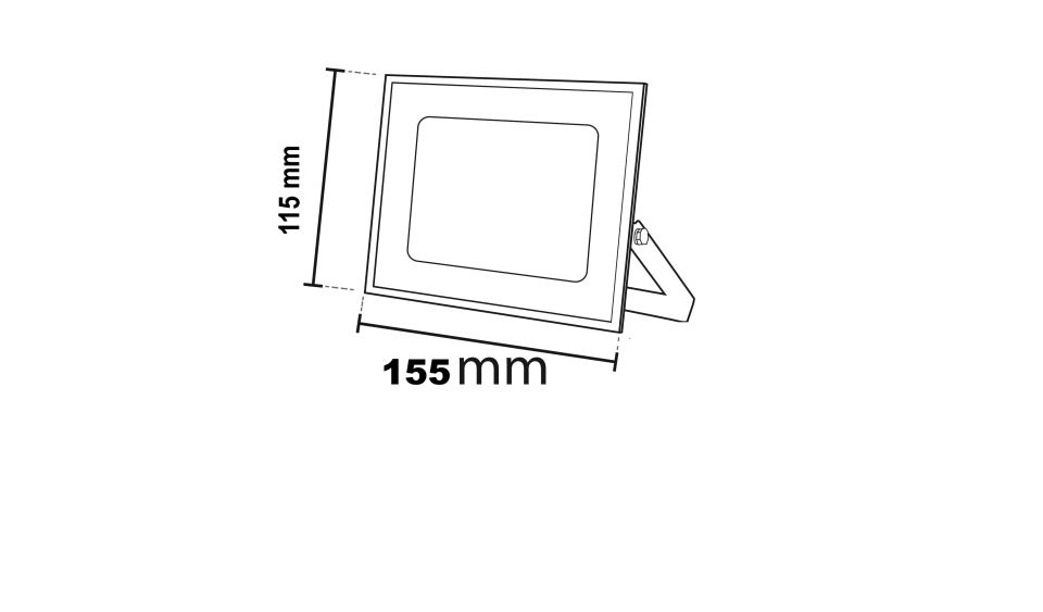 Noas 50W Ultra Slim Led Projektör Beyaz Işık