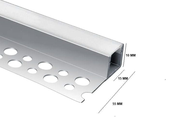 Alüminyum 10x15 MM Fayans Led Kanalı (3 Metre Boyu)