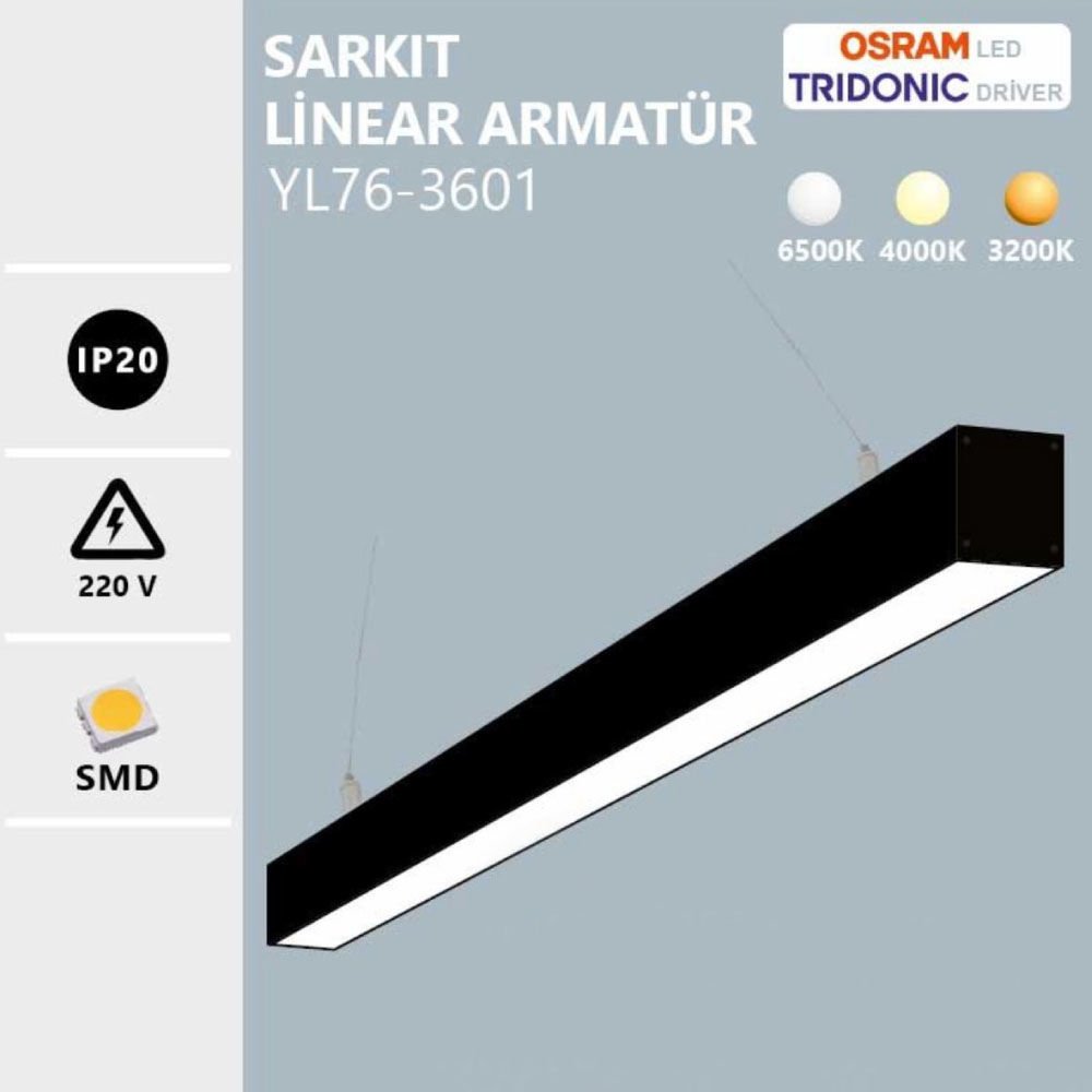 40W 100Cm  Linear Gün Işığı