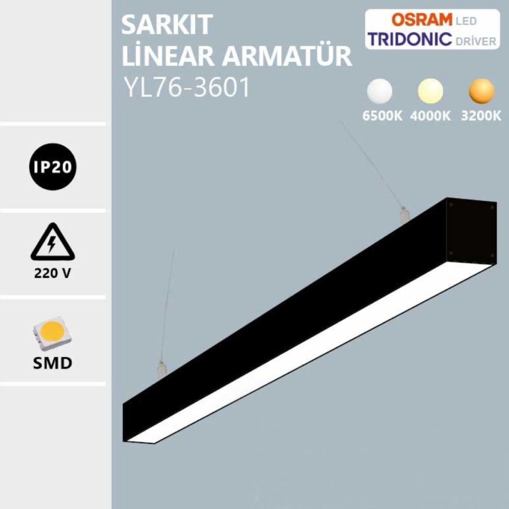 20W 50Cm Lınear Beyaz Işık