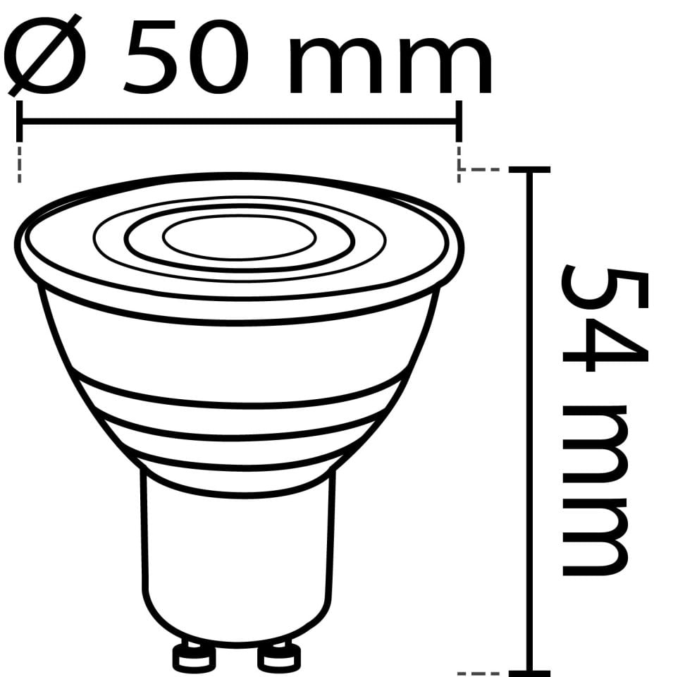 7W Gu10 Mercekli Led Çanak Ampul 4000K