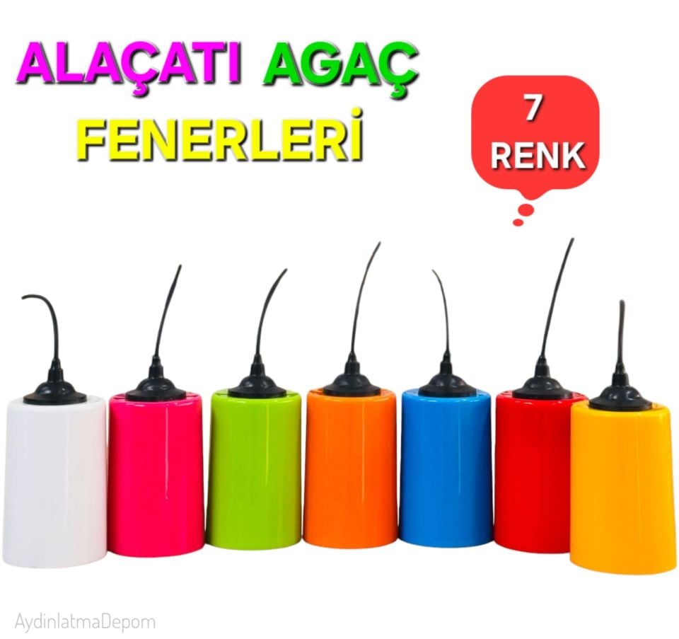 ALAÇATI AĞAÇ FENERİ 7 RENK