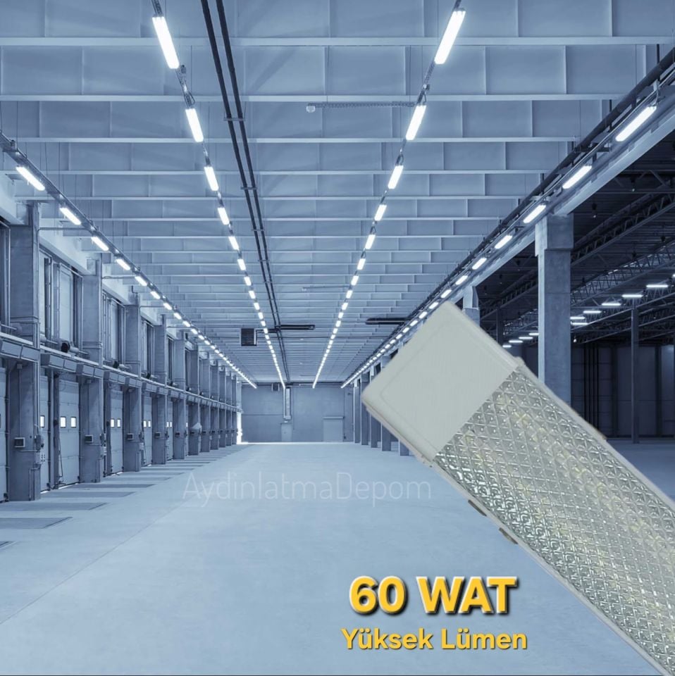 Cata 60W Kristal Led Bant Armatür Beyaz Işık