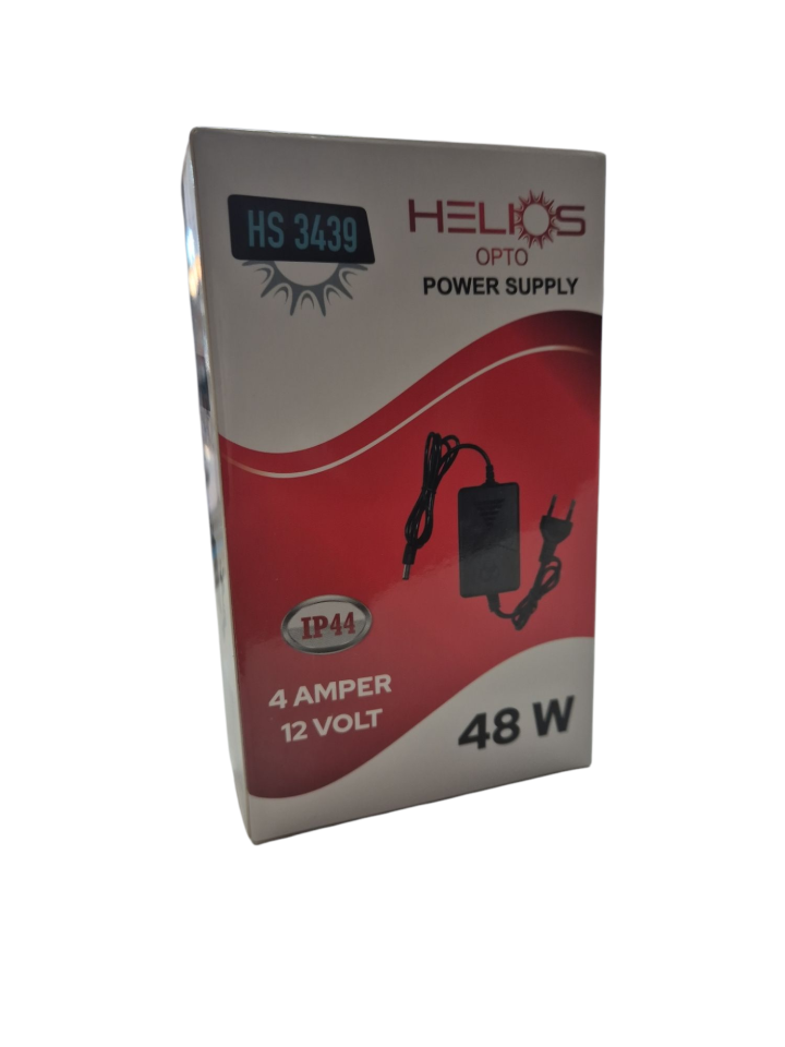 HELIOS 12V 4 AMPER - 48WAT PLASTİK ADAPTÖR