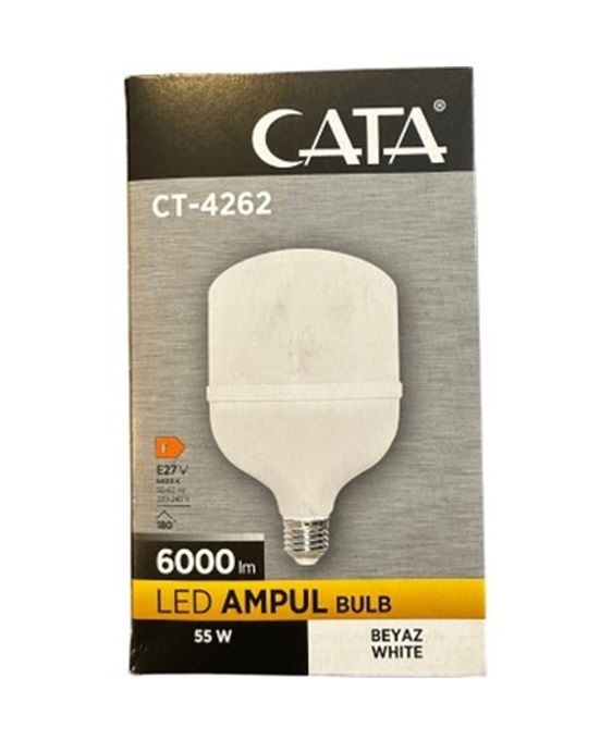 Cata 55 Watt E27 Duylu Torch Led Ampul Beyaz Işık