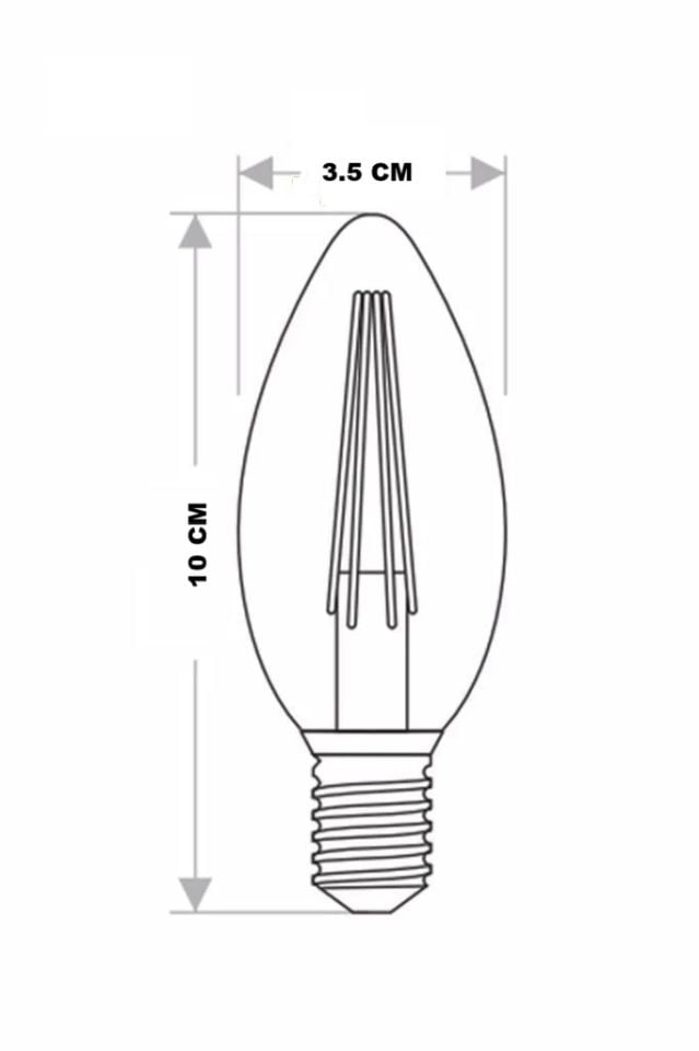 Cata 4 Watt Rustik Led Ampul Amber Renk