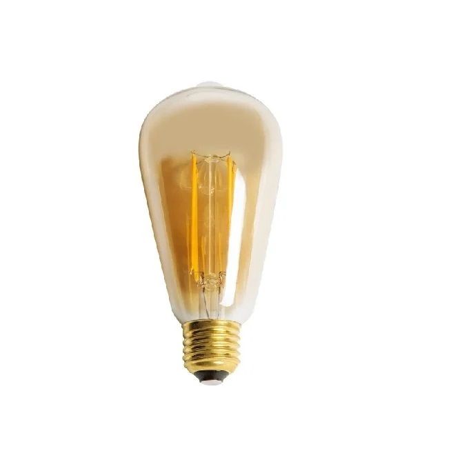 Cata Dimmerli Uzun Flament 6 Watt Rustik Led Ampul Amber