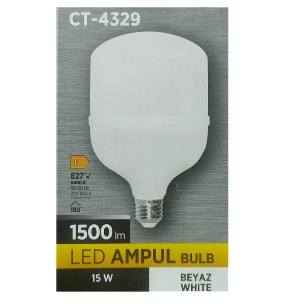 Cata 15 Watt E27 Duylu Torch Led Ampul Beyaz Işık