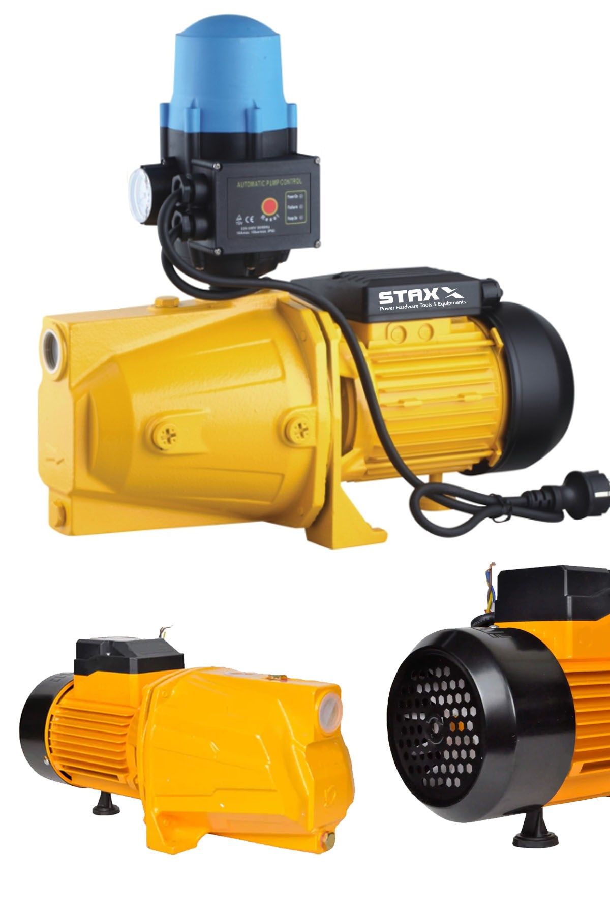 Staxx Power Stjet150 Bakır Sargı 1.5 Hp Otomatik Paket Hidrofor Su Pompası